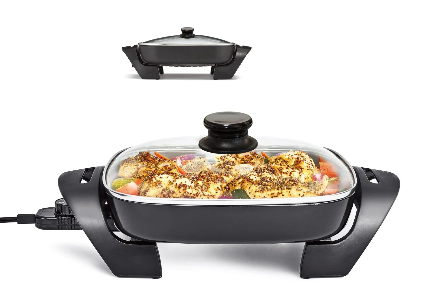 High-Grade Non-stick Skillet With Cover 30 Cm High-End
