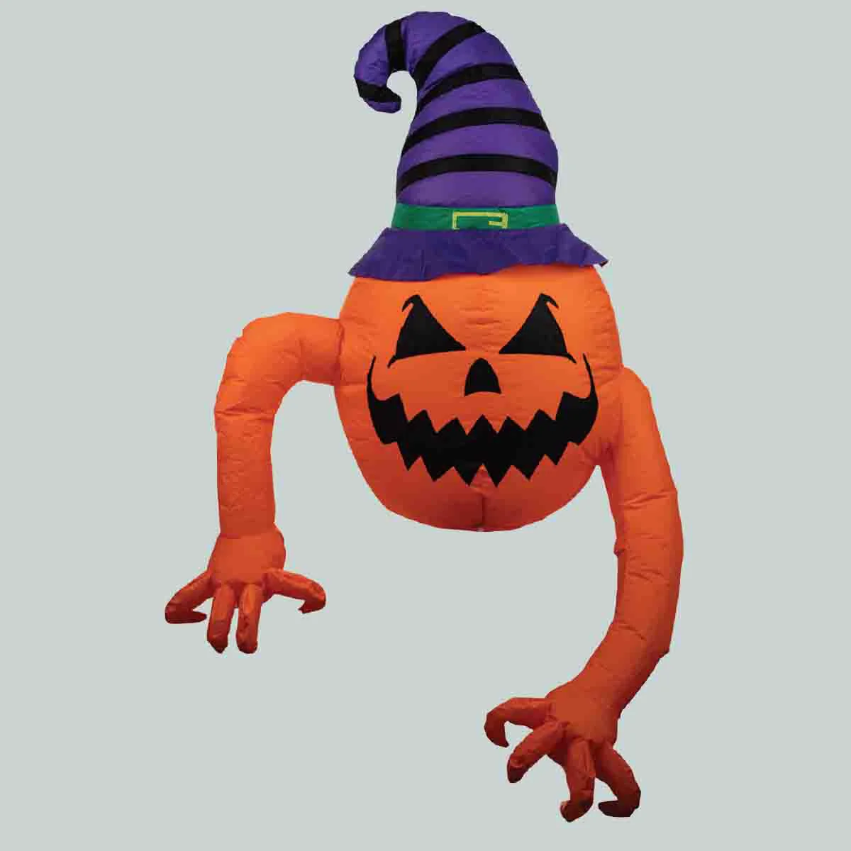 Comfortable Inflatable Light-up Led Crawling Pumpkin-witch 122cm Tall Pure