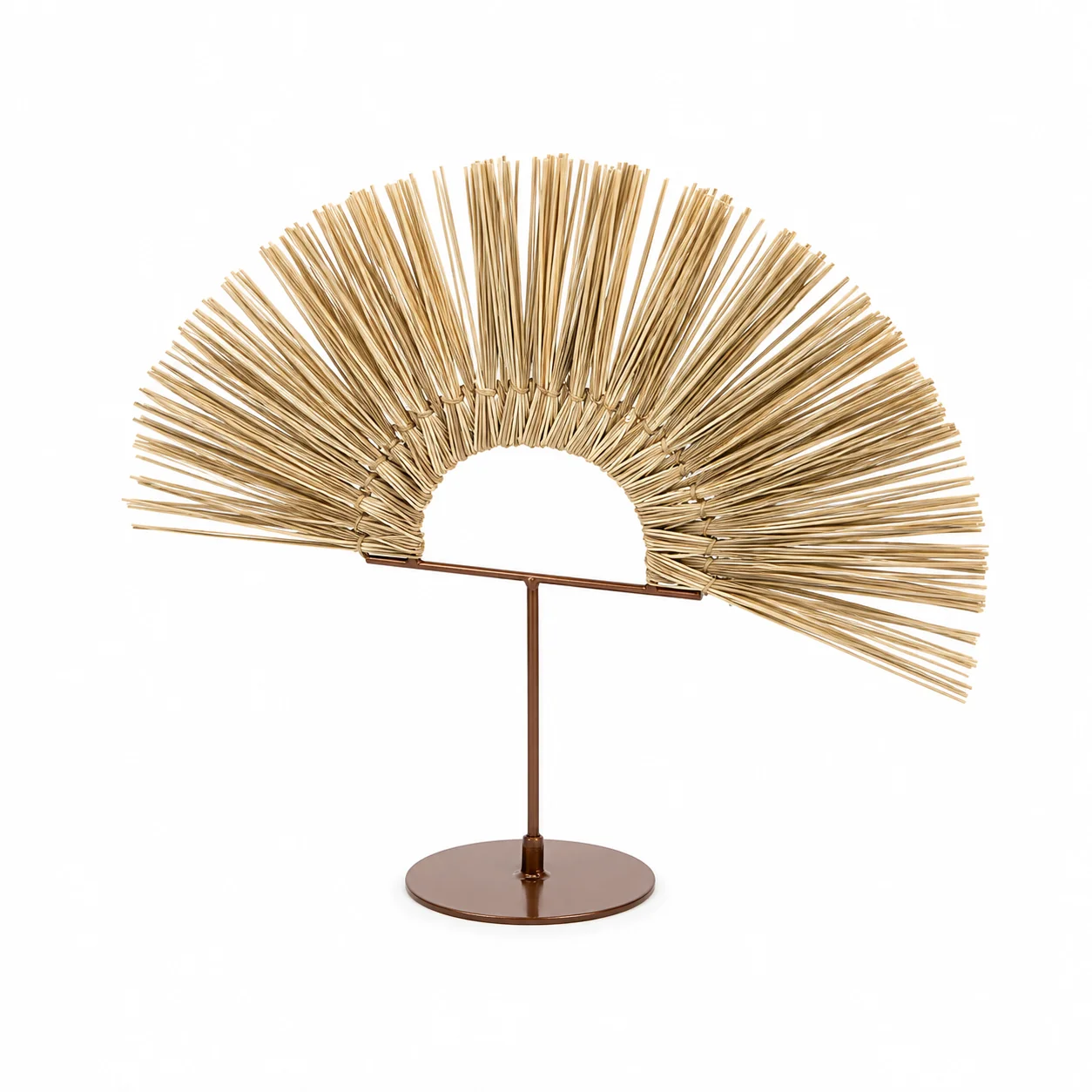 Practical Seagrass Dome On Metal Stand 14in H Selected