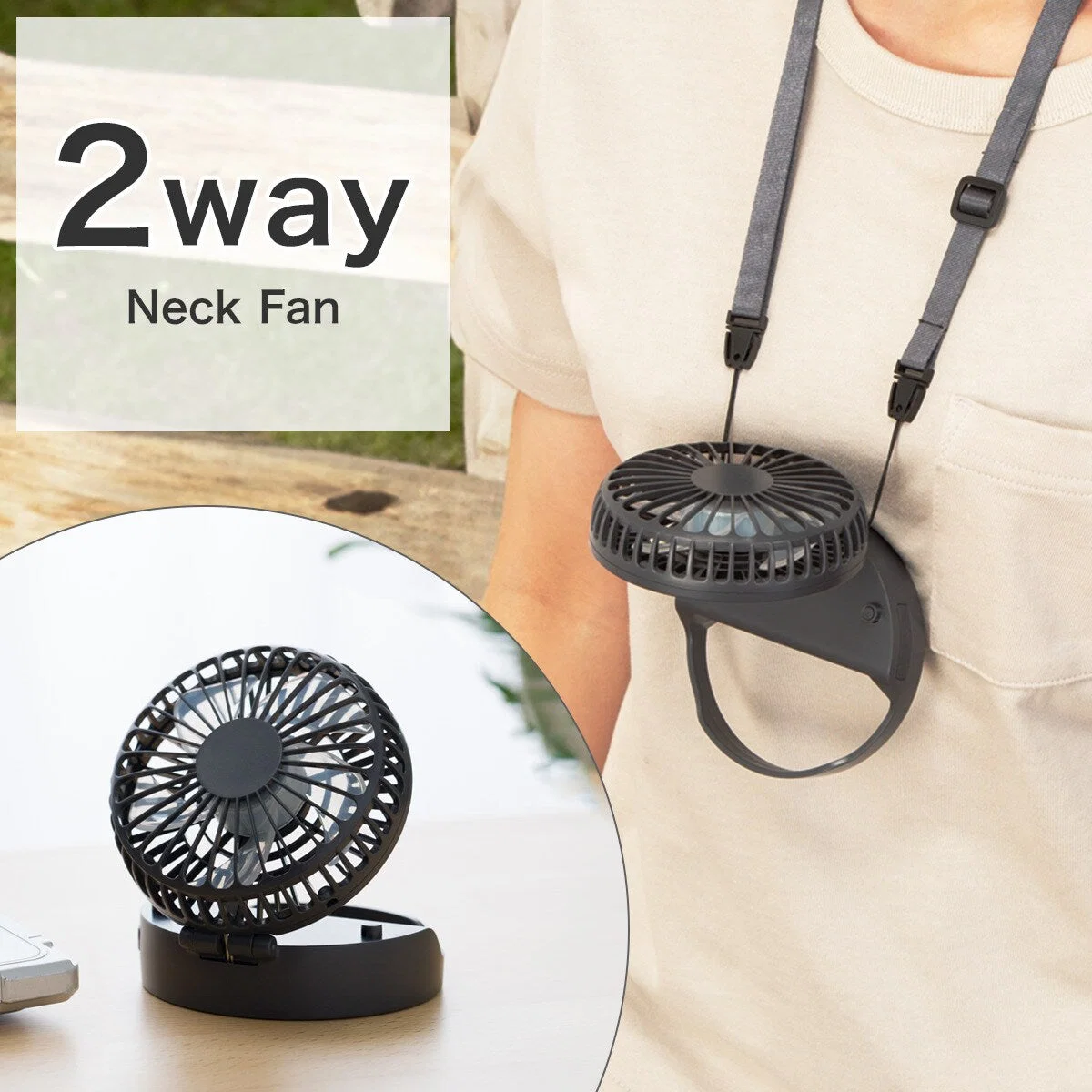 High-Performance NECK-MOUNTED RECHARGEABLE 2-WAY FAN DGY-HF331NC World-Class