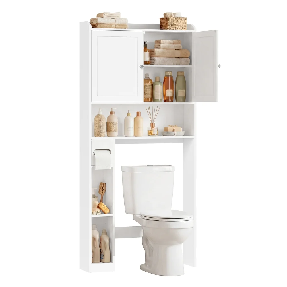 Prestigious VASAGLE Bathroom storage shelf with paper holder over toilet Dependable