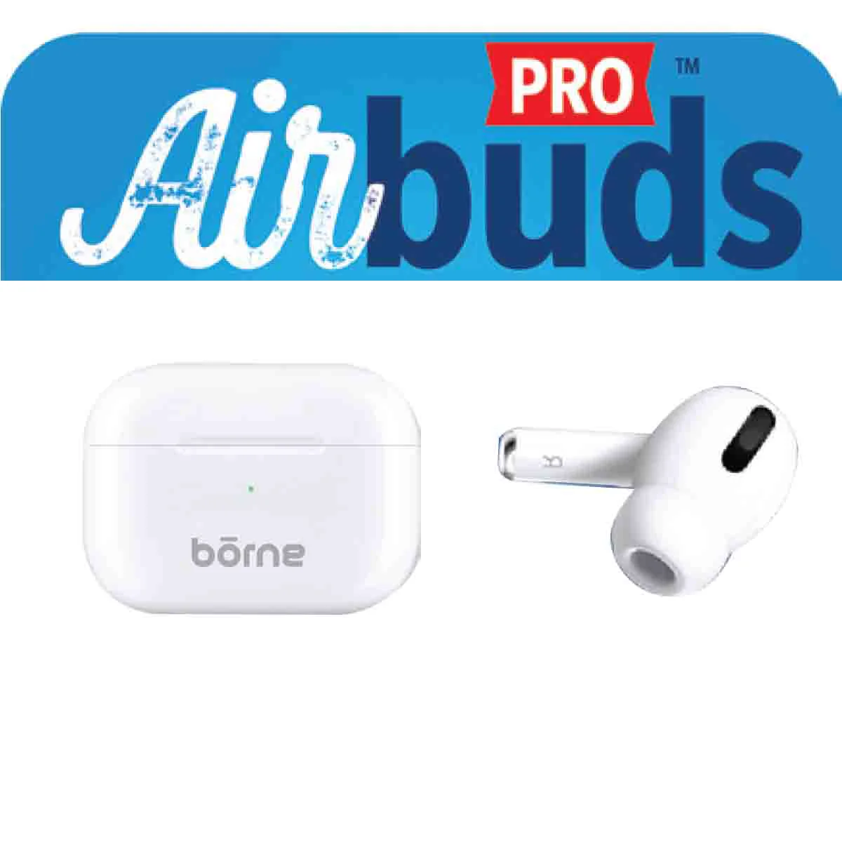 Lightweight Borne Wireless Earbuds Noise Isolating Functional