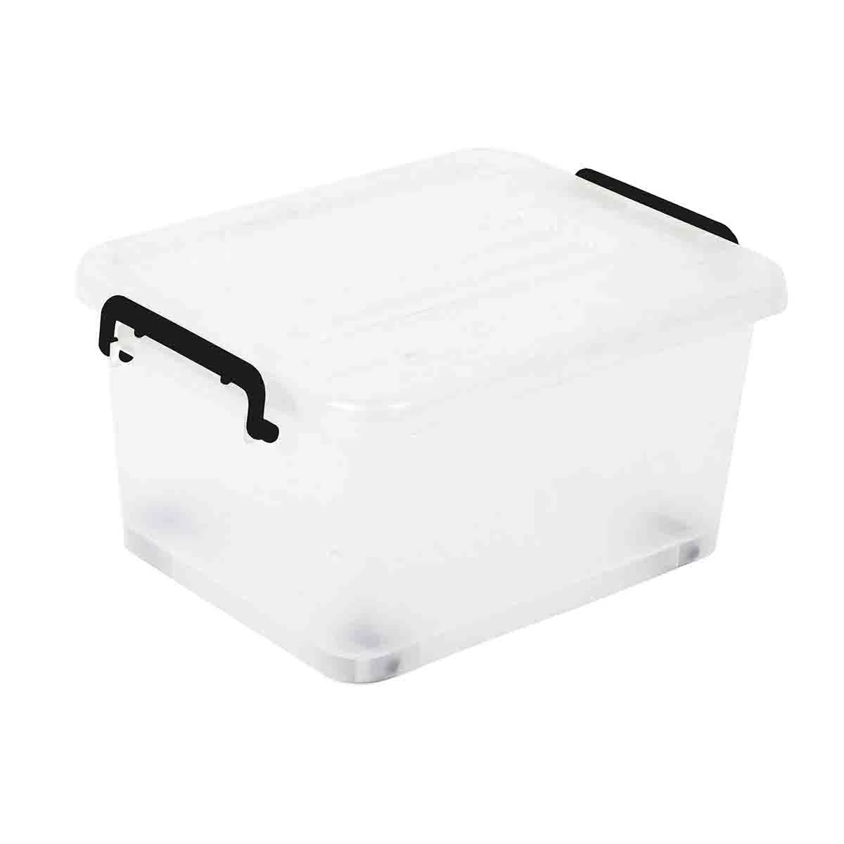 Powerful Clear Storage Tote with Locking Lid – 52 x 36 x 29 cm Efficient