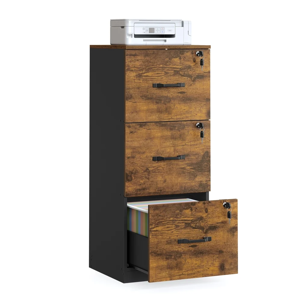 Excellent VASAGLE 3-Drawer Vertical File Cabinet Luxury