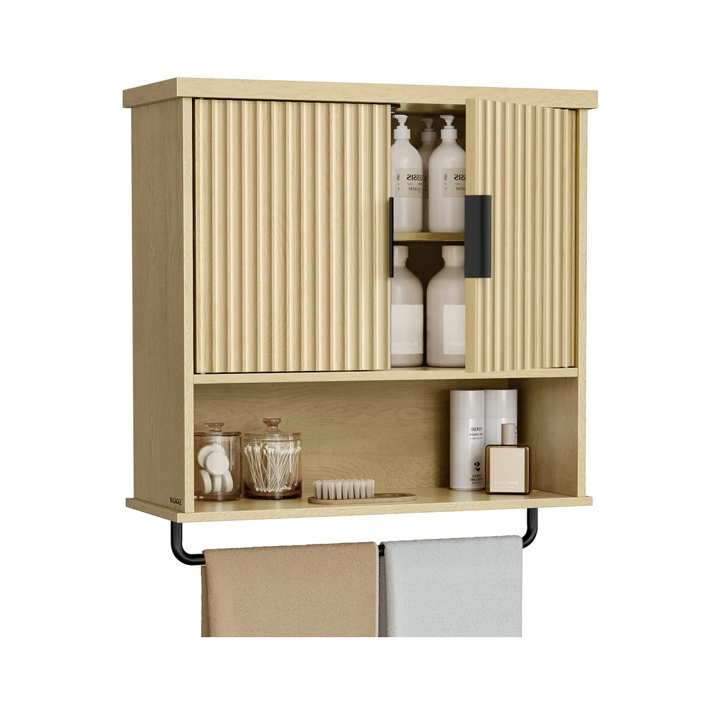 Elegant VASAGLE MAXE Collection – Bathroom Cabinet Wall Mounted Over Toilet Hanging Cabinet Stylish
