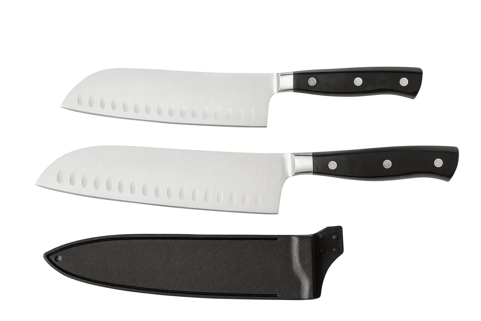 Fine Set of two Knives with Blade Guard Dependable