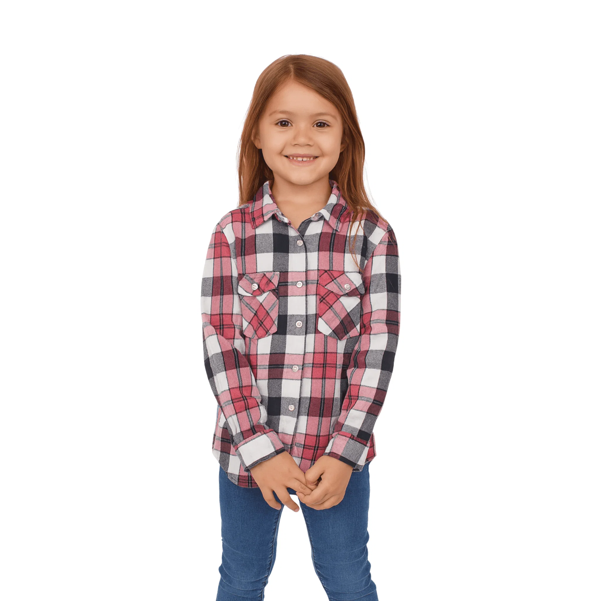 Outstanding Girls Plaid Flannel Shirt 2 to 6 Clean