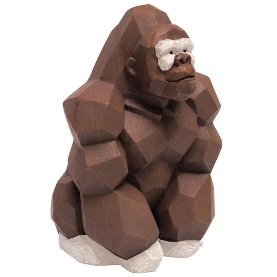 World-Class ORNAMENT MONEYBANK GORILLA Pure