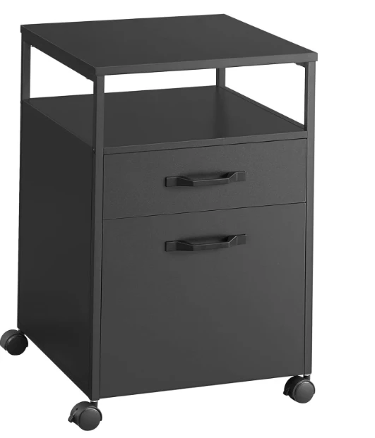 Easy-to-Use VASAGLE VASAGLE Archivador Móvil con 2 Cajones Archivador de Oficina con Ruedas High-Performance