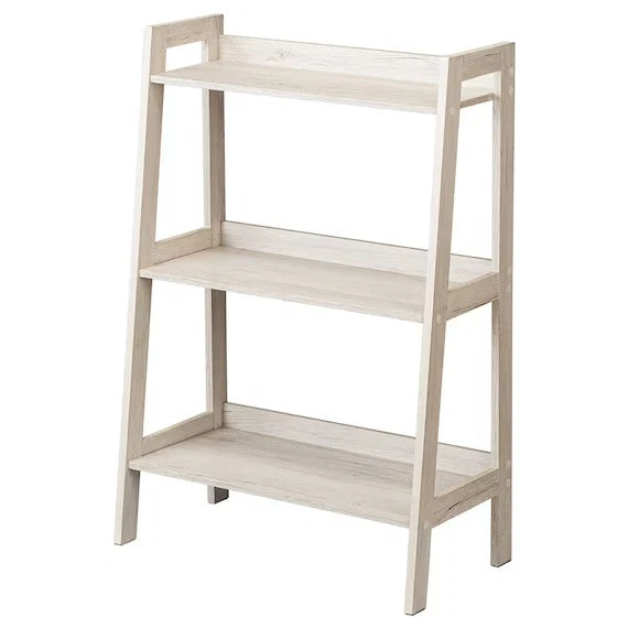 Effective WOOD LADDER SHELF 3TIER 6291 WW Certified