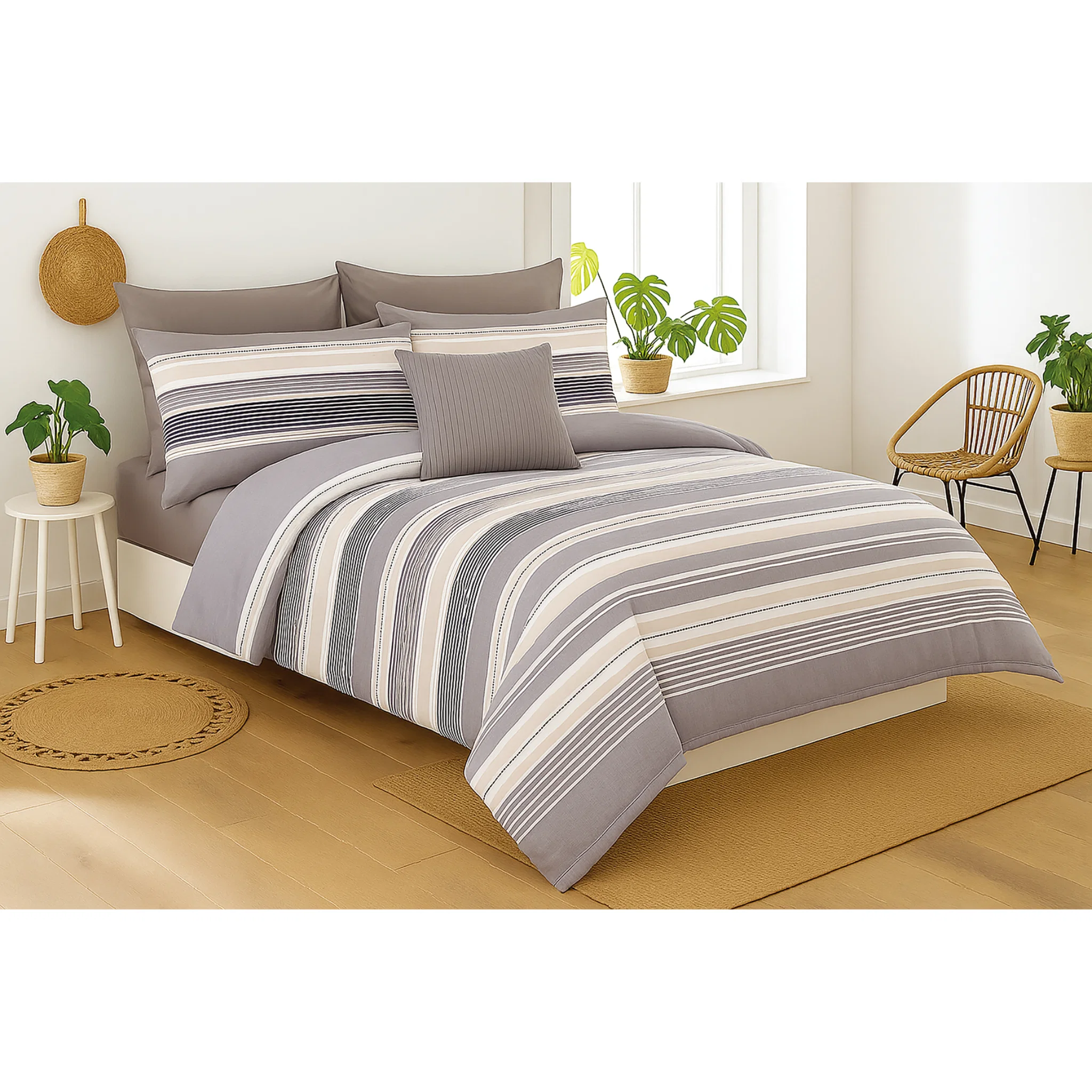 Sustainable Striped Serenity Bedding Set Original