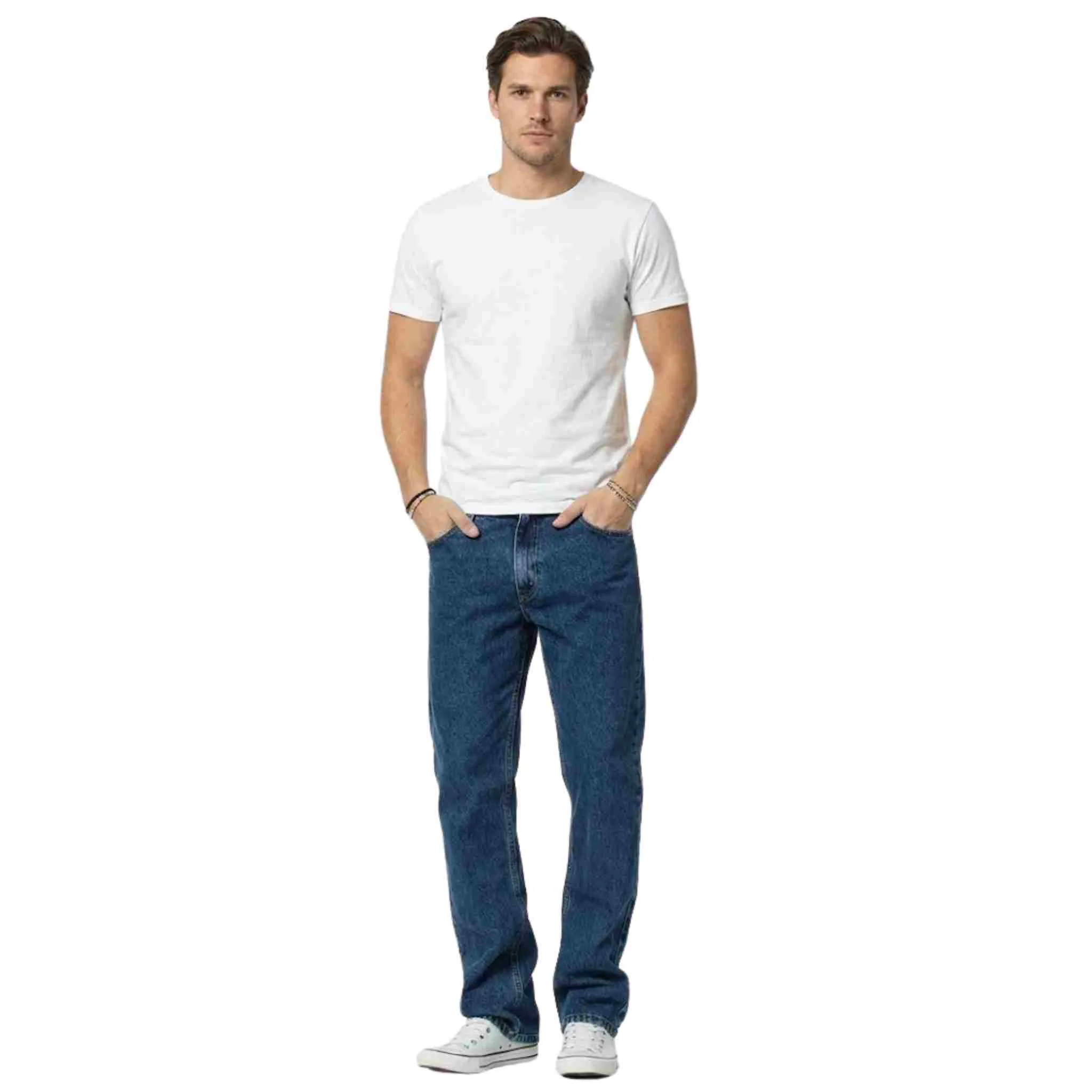 Crafted Classic Straight-Leg Denim Jeans Artisan