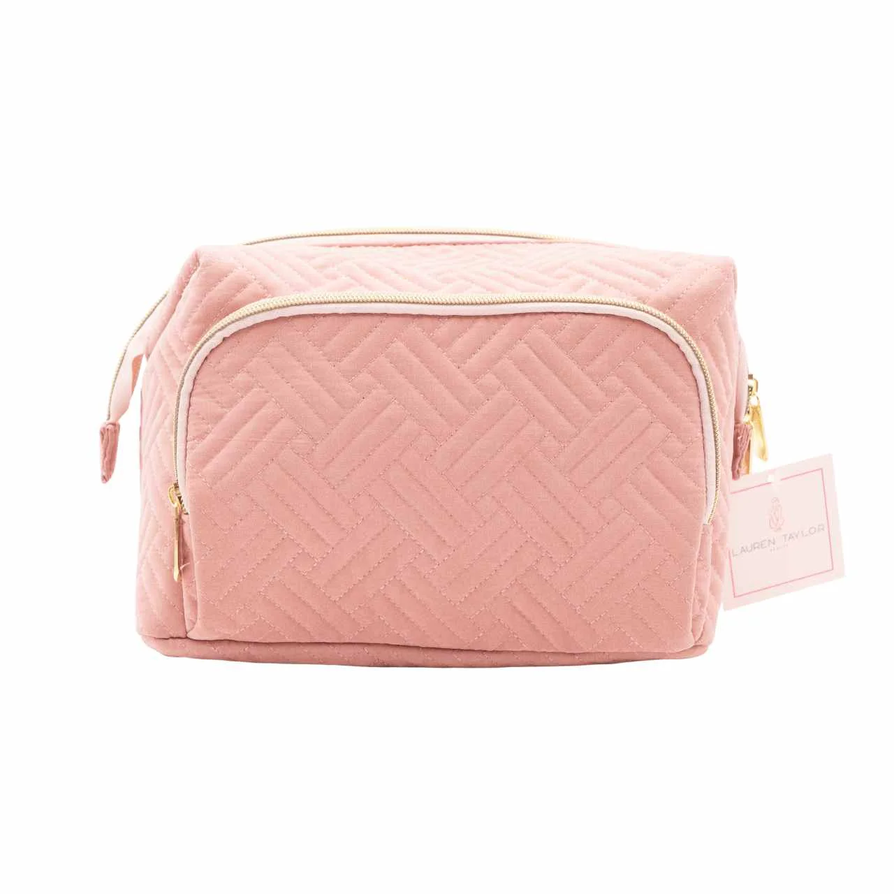 Comfortable Quilted Toiletry Bag – Blush Pink Smart