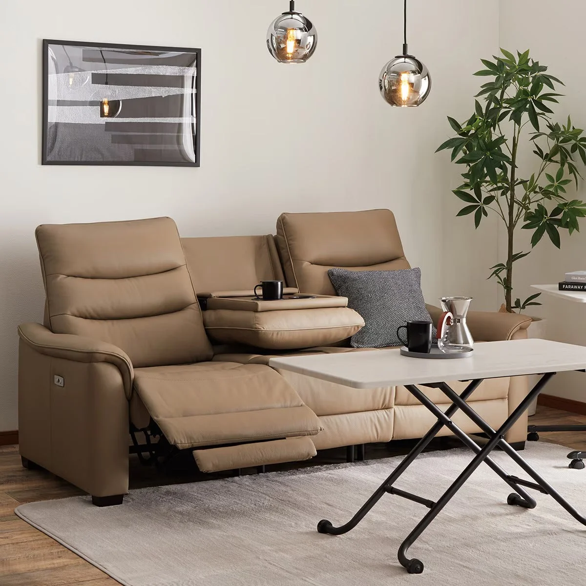 Responsible 3P ELECTRIC SOFA N-BELIEVA 3 LEATHER MO High-Quality