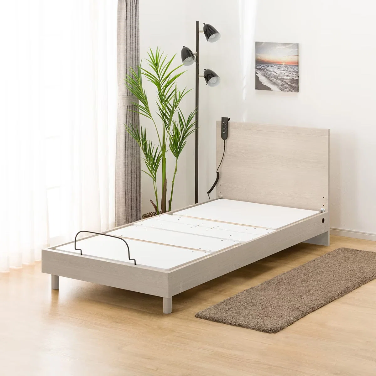 Excellent ADJUSTABLE BED NS001 S LEG GY Detailed