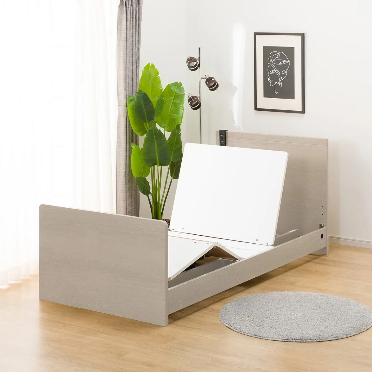Efficient ADJUSTABLE BED NS001 S ST GY First-Class