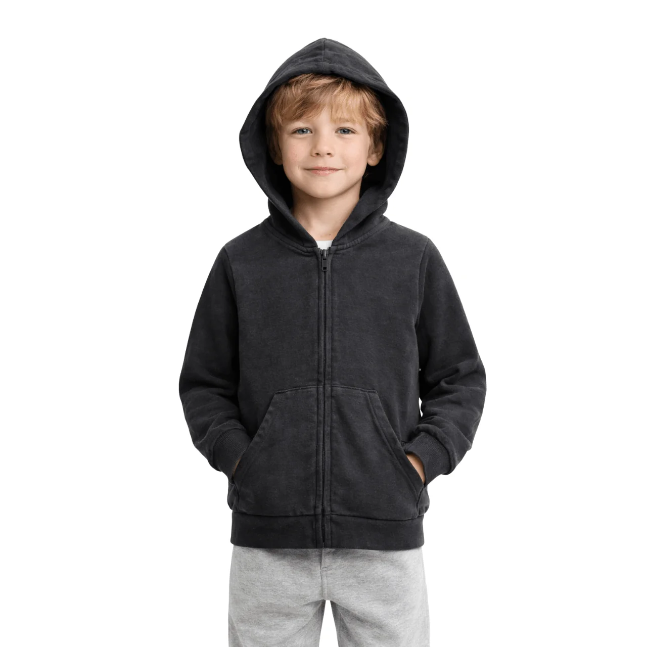 Effective Boys Zip-Up Hoodie in Soft Cotton Blend Outstanding
