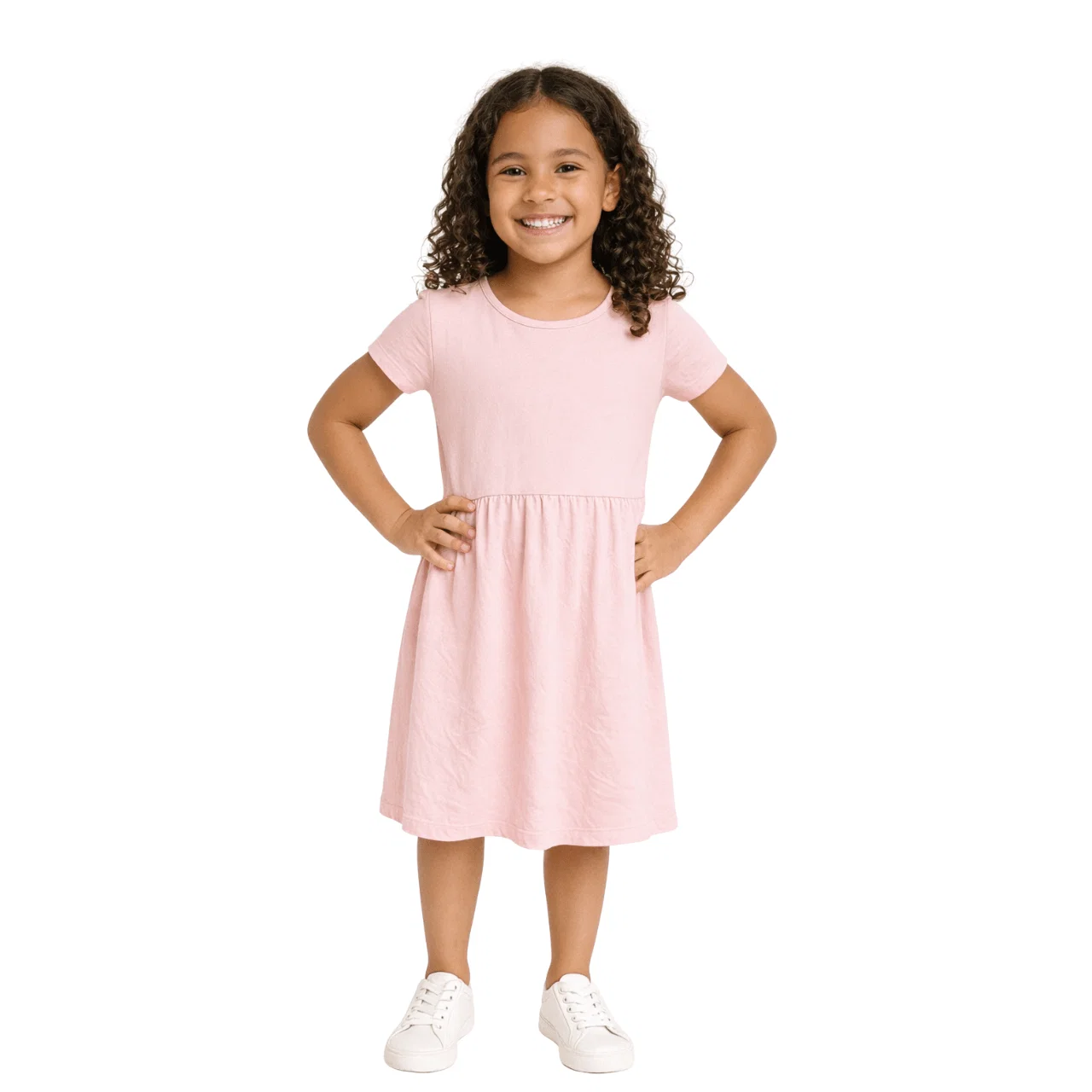 Professional Soft Jersey Short Sleeve Dress Classic
