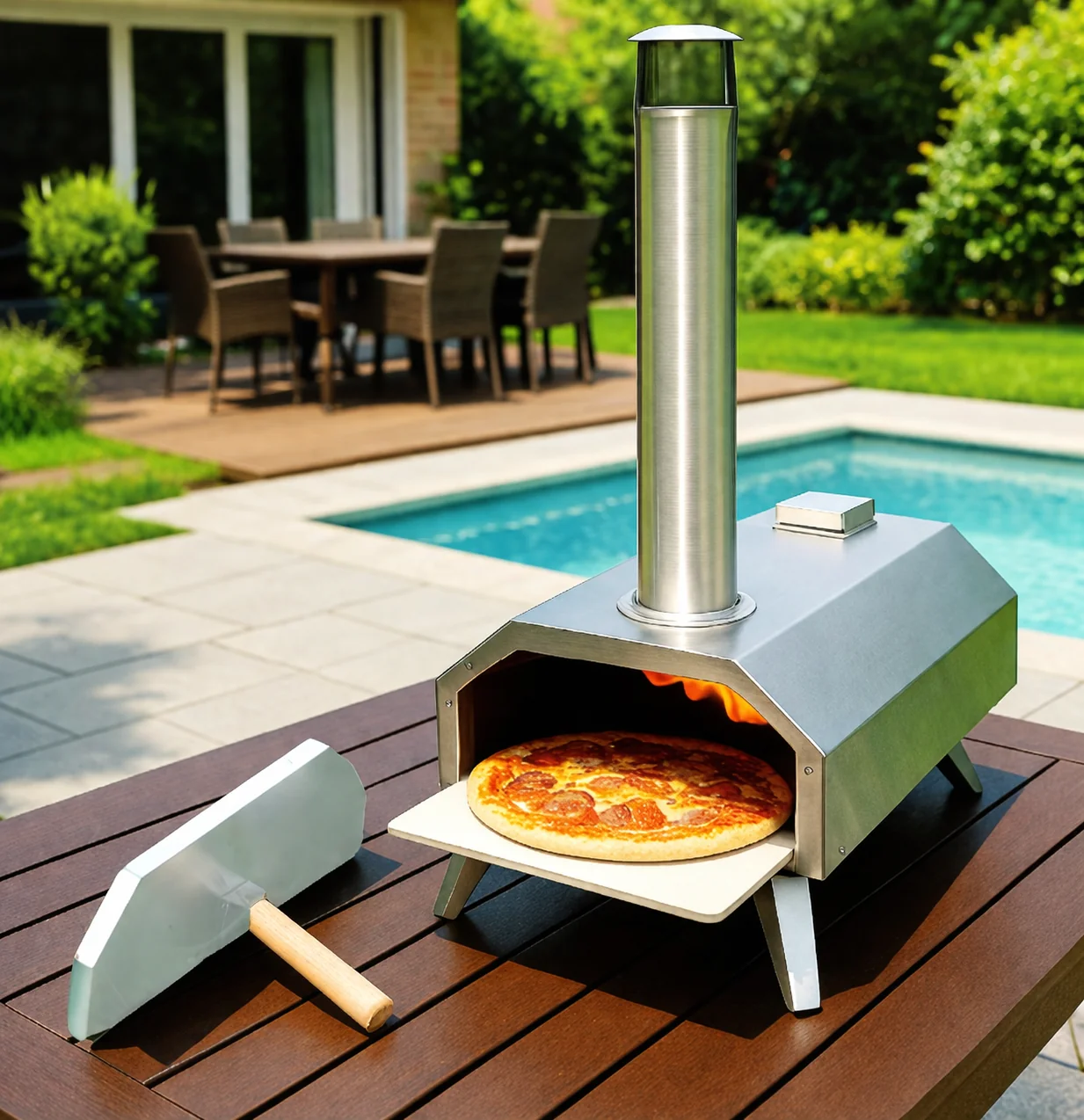 Next-Generation Portable Outdoor Wood Pellet Pizza Oven High-Performance
