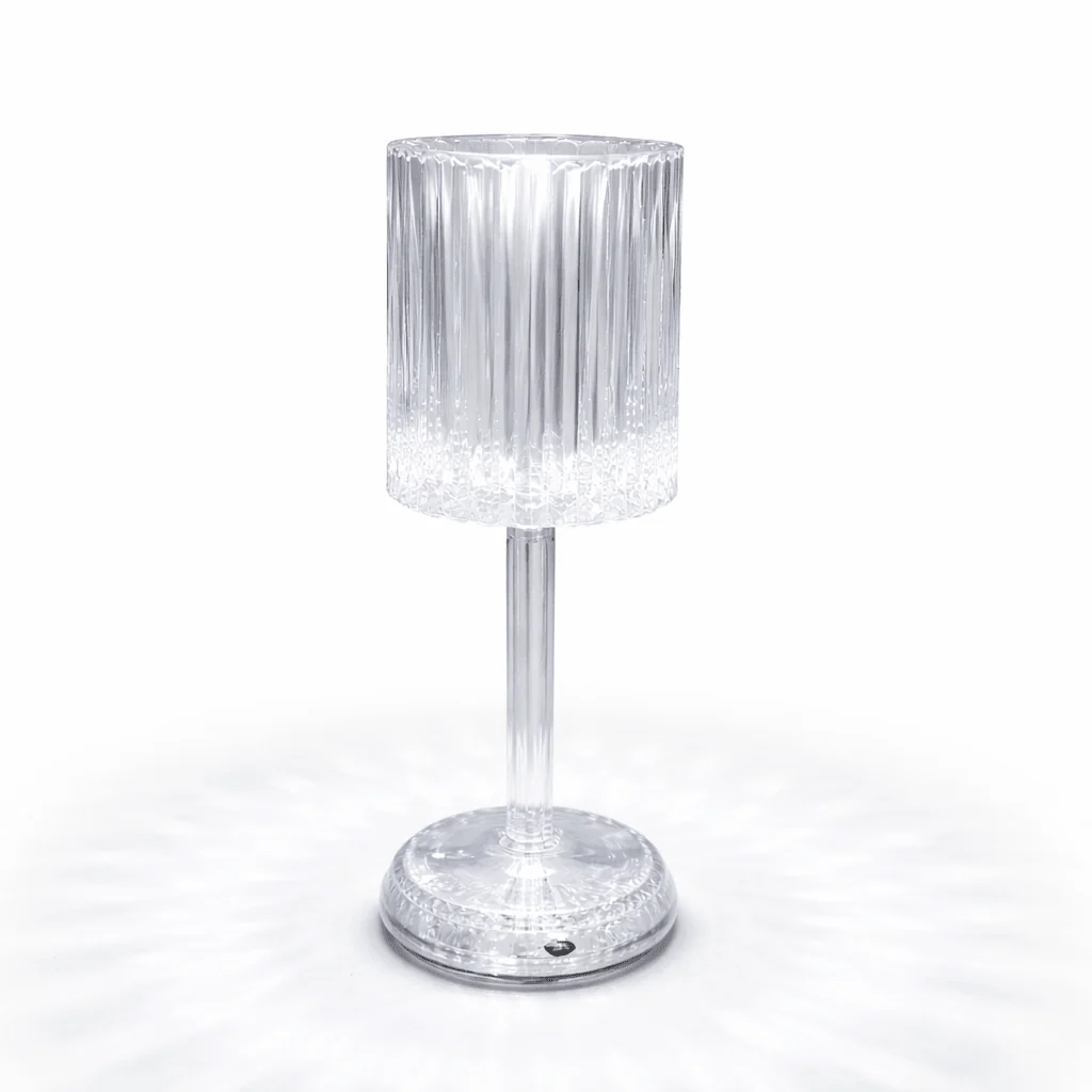 Unique Clear Table Lamp – Minimalist Decorative Accent Light User-Friendly