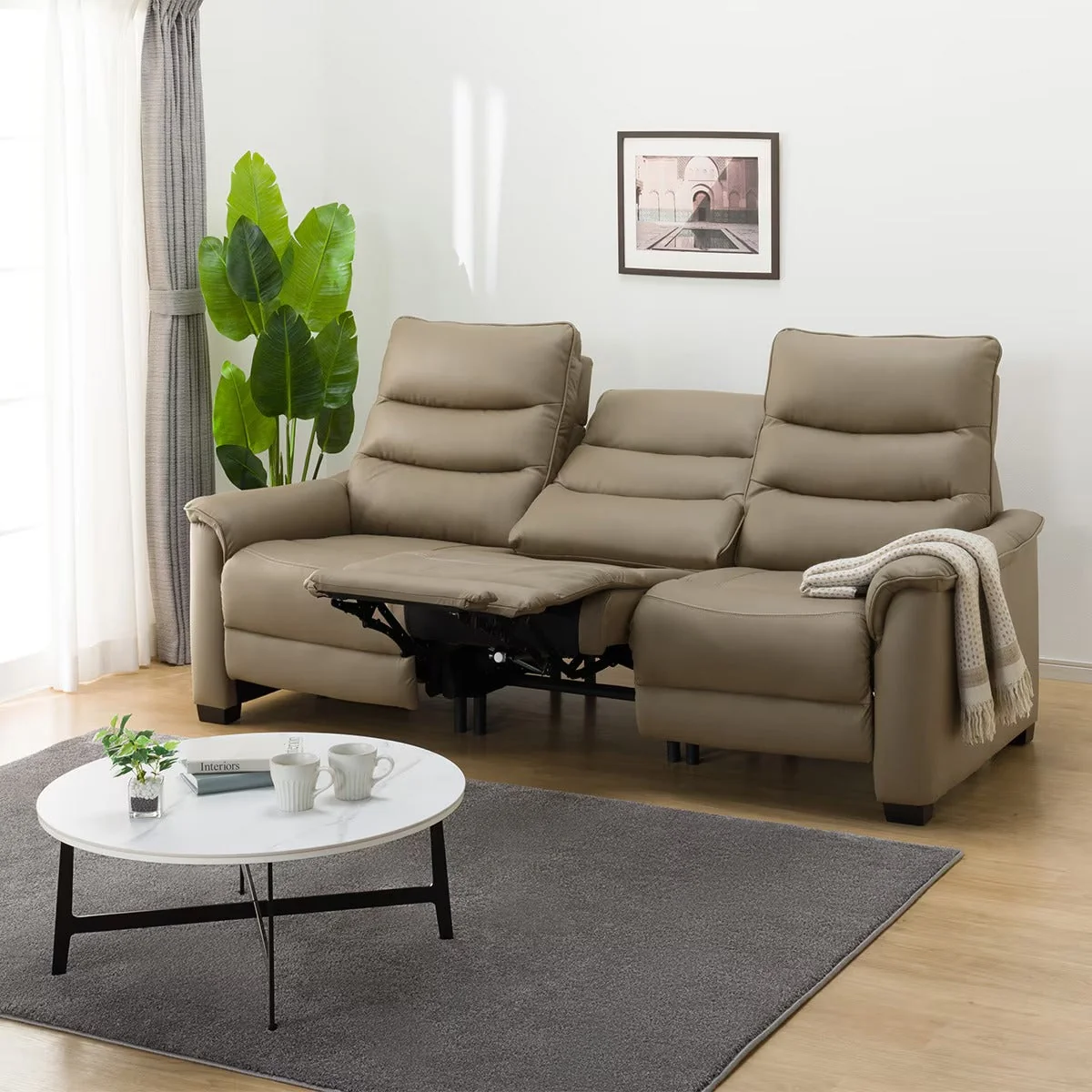 Contemporary 3 ELECTRIC 3P SOFA N-BELIEVA 3 LEATHER MO Secure