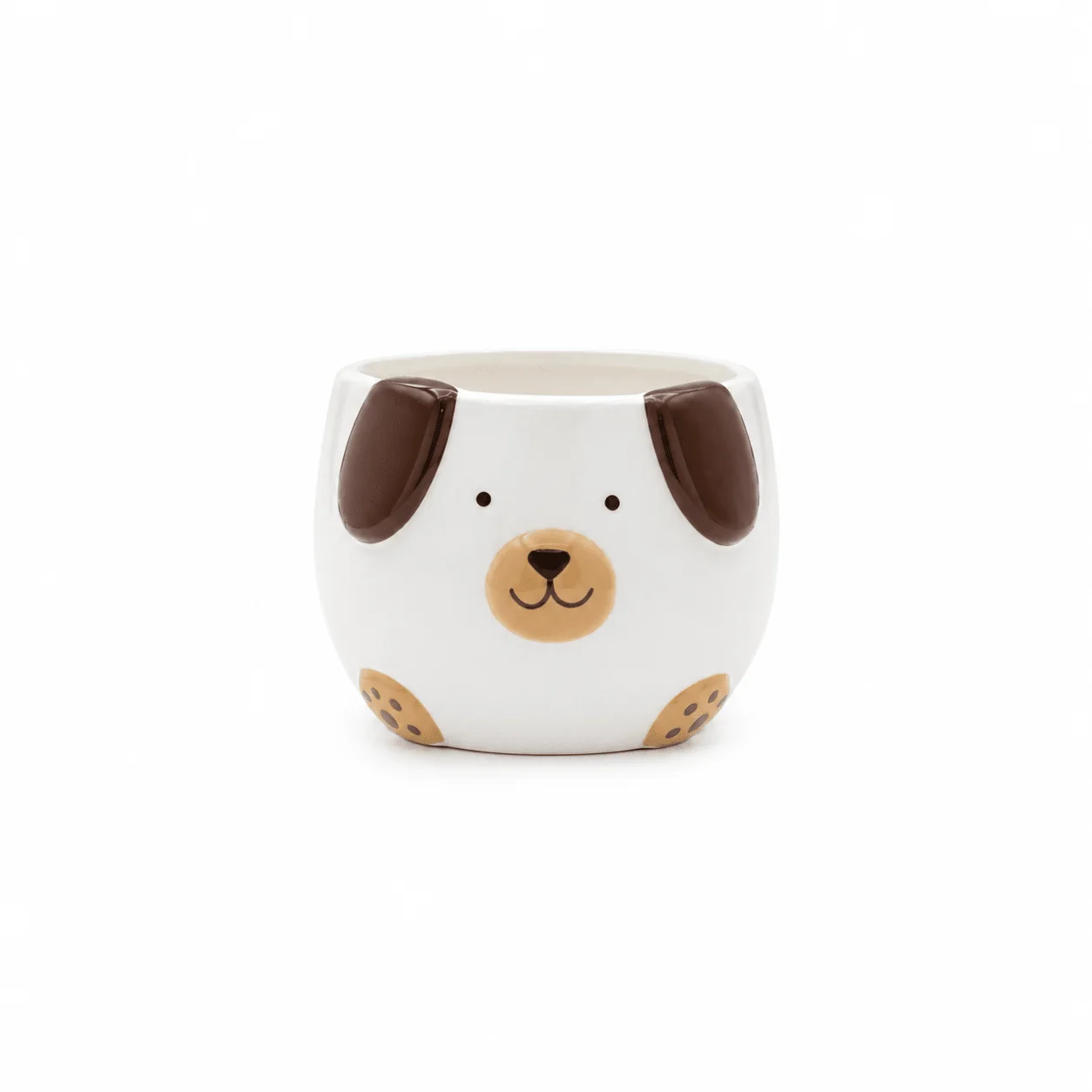 Smart Kawaii Dog Ceramic Planter – Decorative Plant Pot Classic