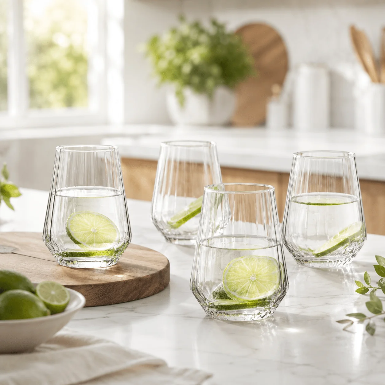 Lightweight Piedmont Wide Stripe Tumblers – 400 ml – Set of 4 Dependable