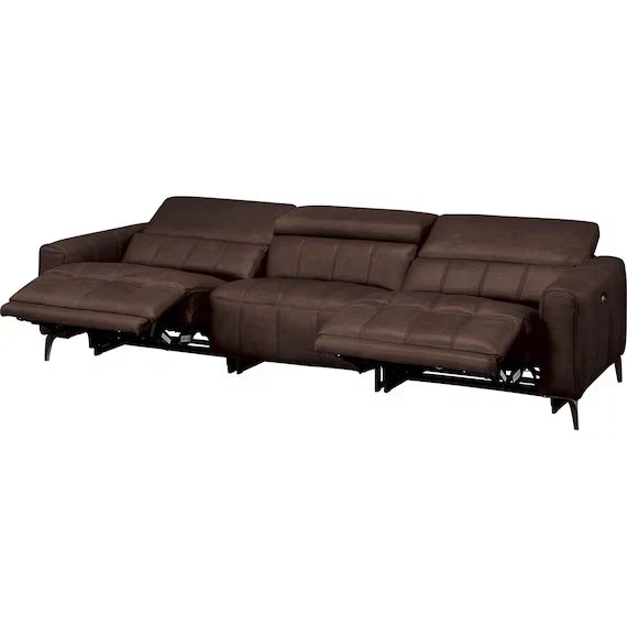 Authentic ELECTRIC WIDE 3 SEATER SOFA LS05 SK DBR Refined