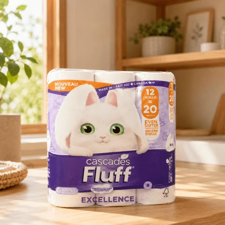 Powerful Cascades Fluff Excellence Jumbo Soft Toilet Paper – 12 Rolls Selected