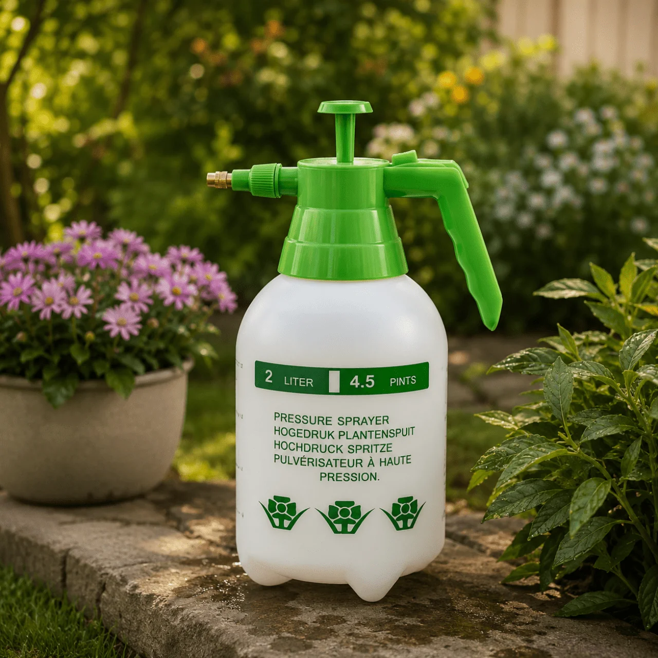 Safe 2 L Pressure Sprayer – Multi-Purpose Garden and Plant Mister Certified
