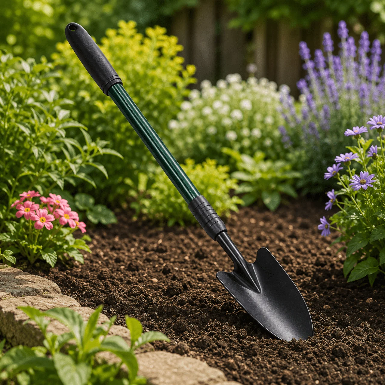 Crafted Telescopic Wide Garden Shovel – Adjustable Hand Tool for Digging and Planting Responsible