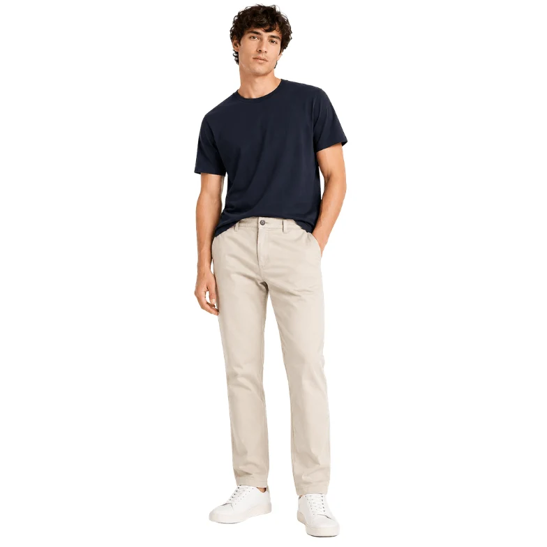 Reusable Men’s Stretch Cotton Chino Trousers Efficient