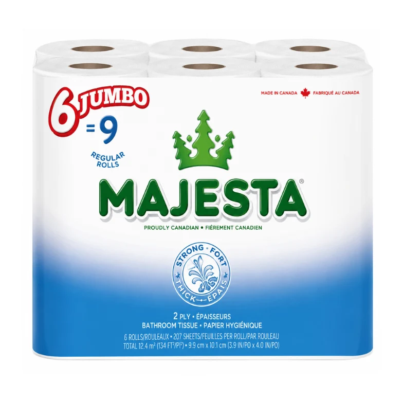 Smooth Majesta 2-Ply Paper Towel Pack – 6 Jumbo Rolls Reliable
