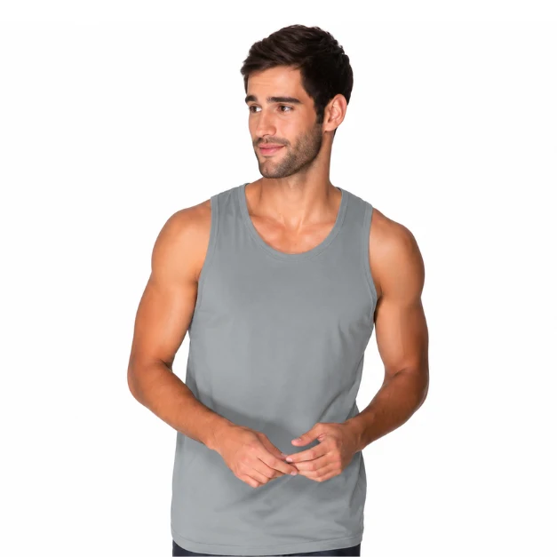 Durable Men’s Royal Heather Cotton Tank Top Advanced
