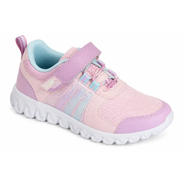 Smooth Girls’ Athletic Sneakers with Hook-and-Loop Strap Sophisticated