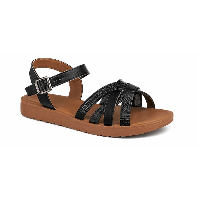 Dependable Women’s Criss-Cross Strap Sandals with Adjustable Ankle Strap Trusted