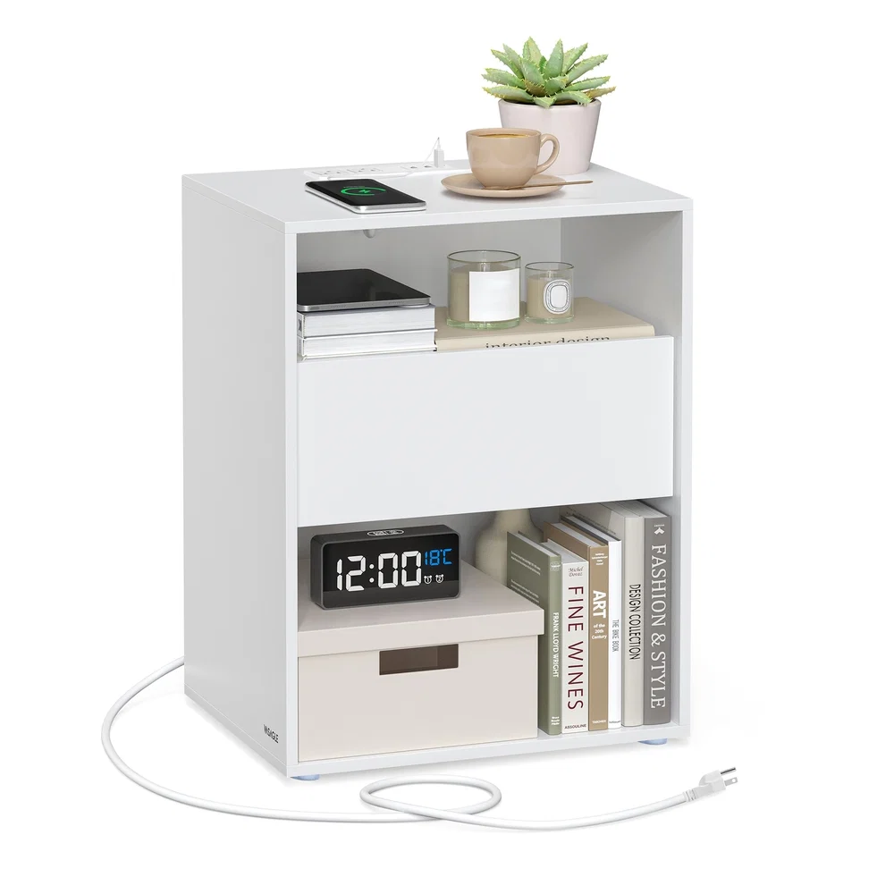 Exceptional VASAGLE VASAGLE Superfast Toolless Assembly Nightstand Refined