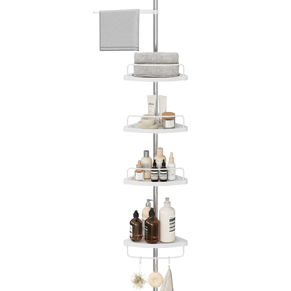 Proven SONGMICS 4-Tier Rust-Resistant Shower Organizer Solid