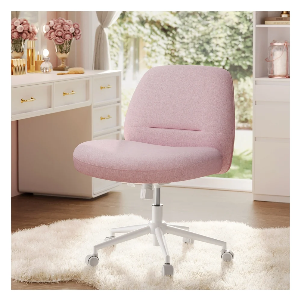 Pure SONGMICS HOME Criss Cross Chair with Wheels Armless Office Chair Top-Quality