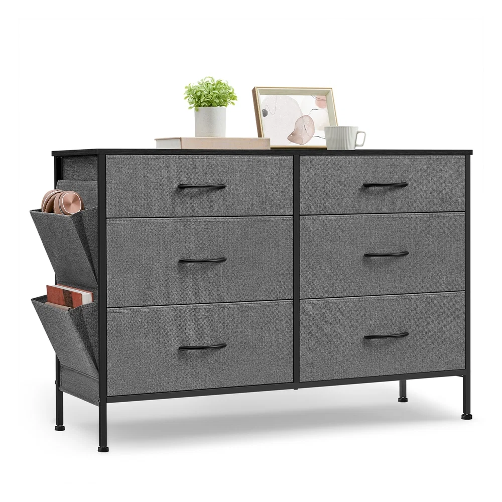 High-Grade SONGMICS 8 Drawers Dresser with Side Pockets Stylish