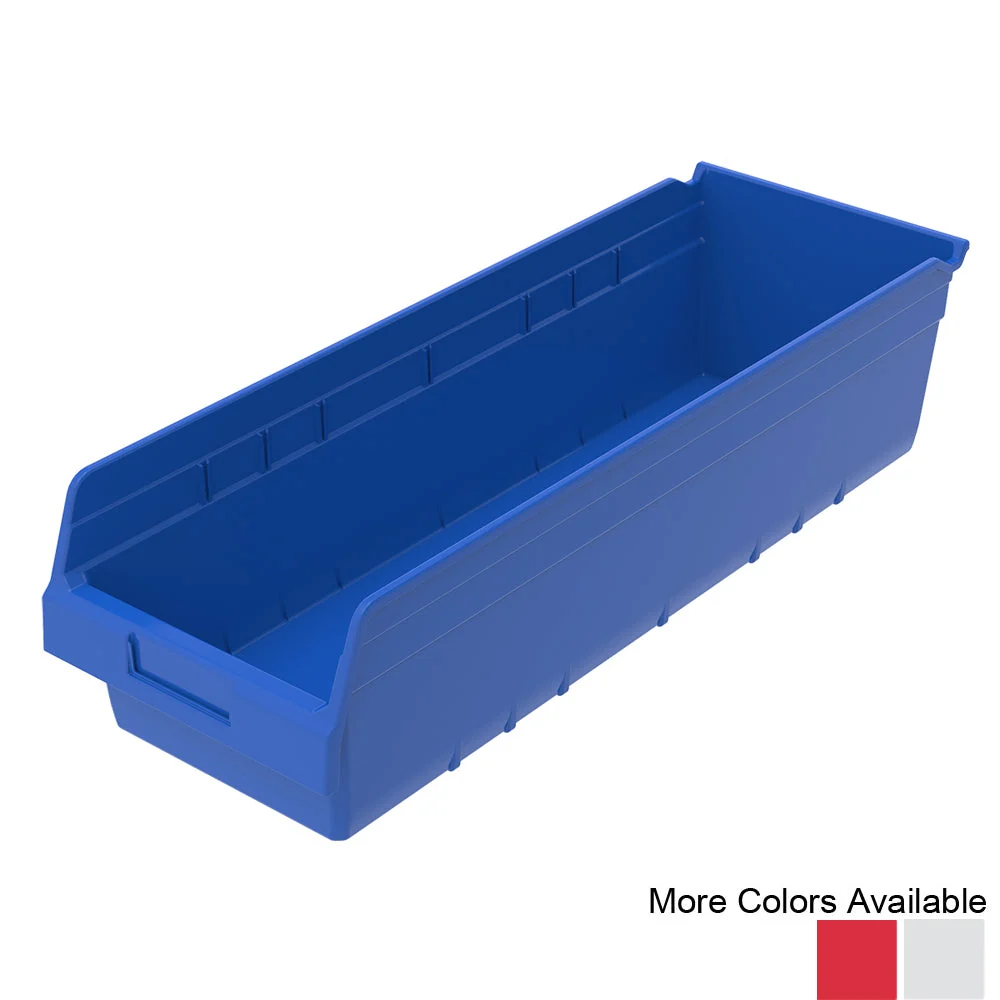 Convenient 23-1 2 quot d x 8-1 2 quot w x 6 quot h Akro ShelfMax Bins – 6 Pack Smooth