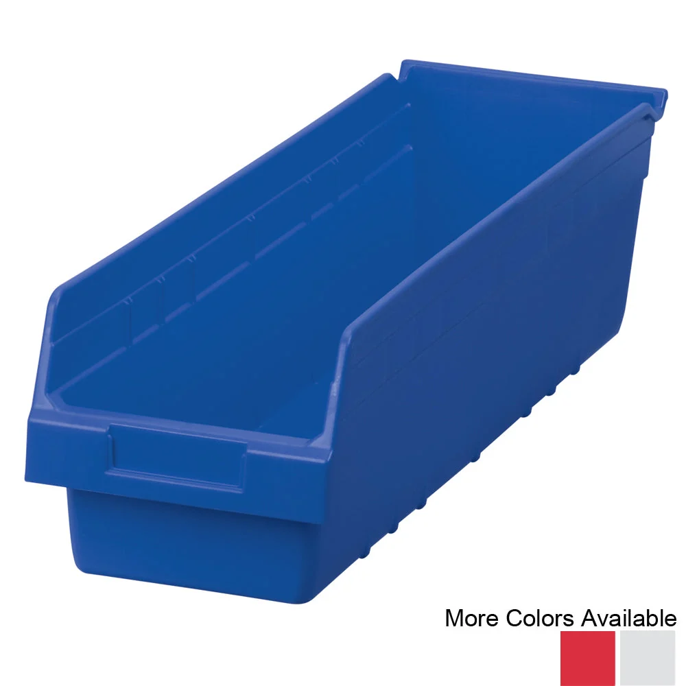 Prestigious 24 quot d x 7 quot w x 6 quot h Akro ShelfMax Bins – 10 Pack Pure