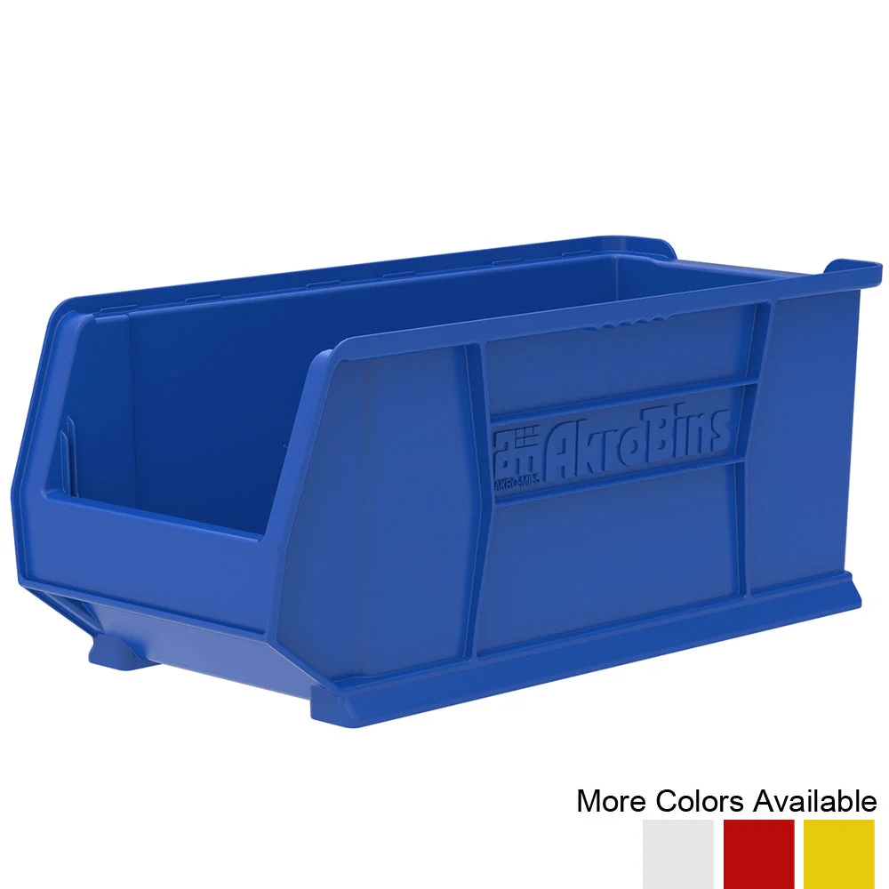Durable 24 quot d x 11 quot w x 10 quot h Super-Size AkroBins – 4 Pack Recyclable