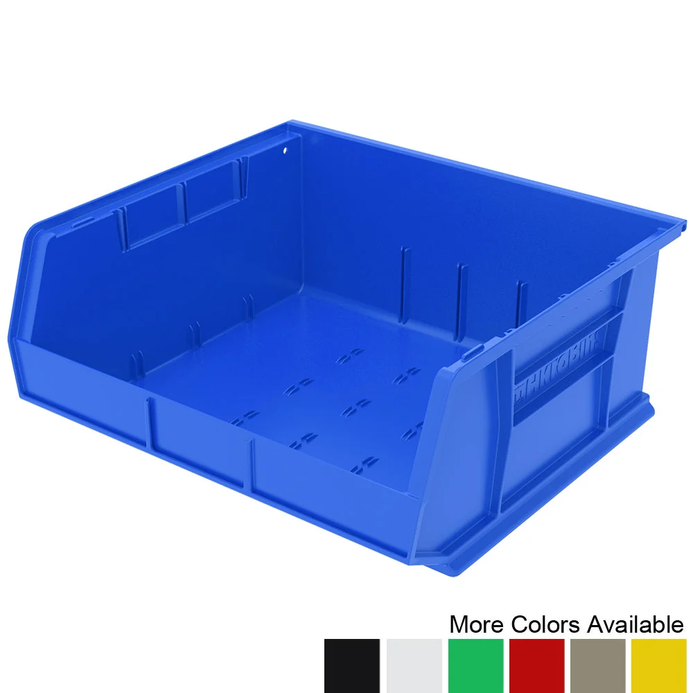 Secure 14-3 4 quot d x 16-1 2 quot w x 7 quot h Stacking AkroBins – 6 Pack Smooth