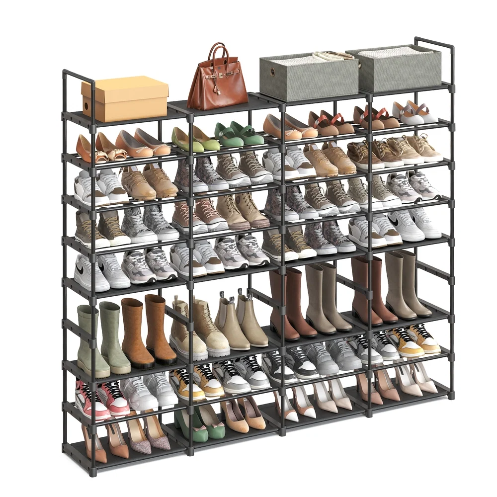 Sustainable SONGMICS 8-Tier Adjustable Shoe Rack Carefully Designed