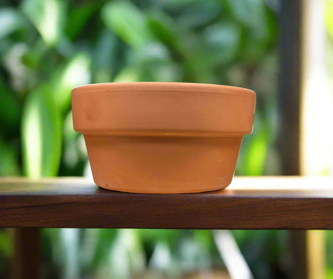Fine TERRA COTTA 5.5 quot HALF POT Unique