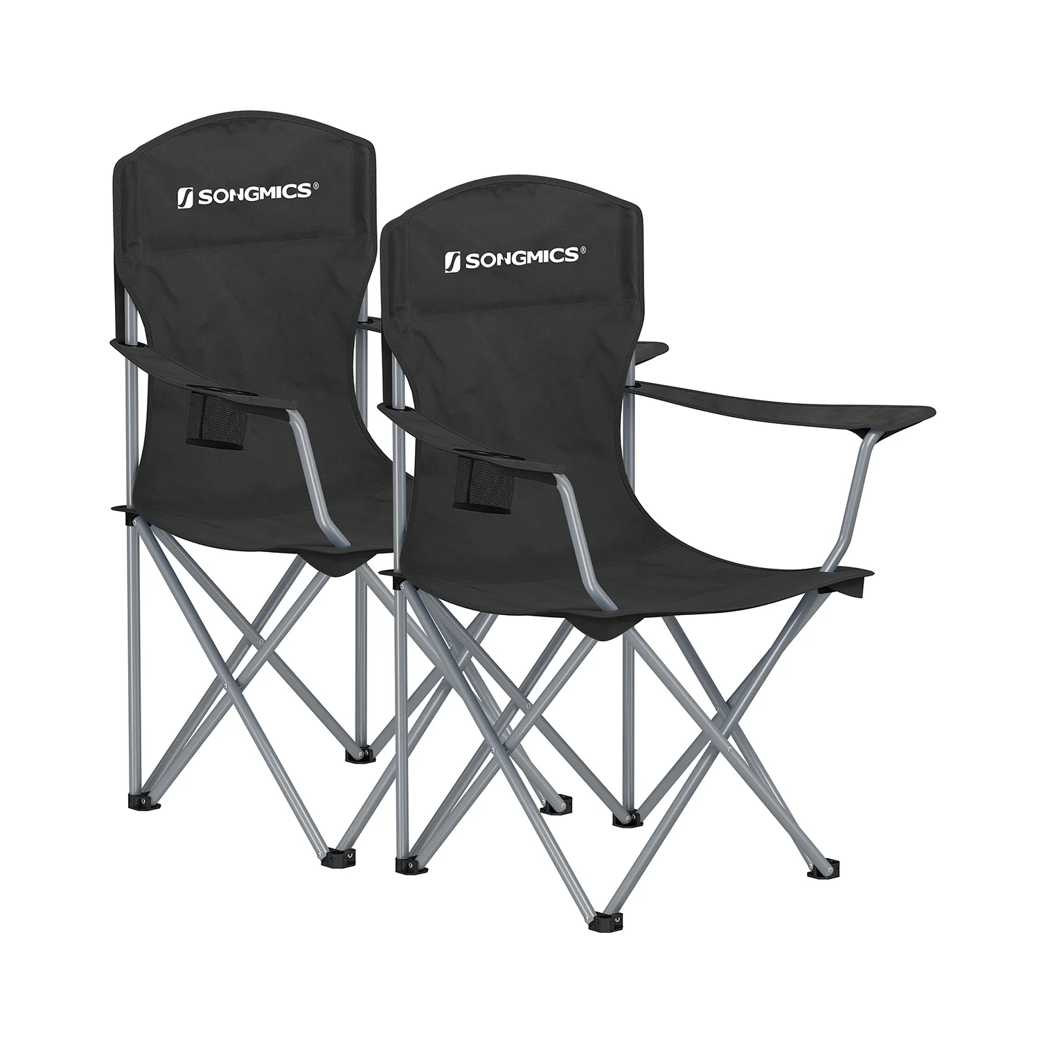 Exclusive SONGMICS Set of 2 Folding Camping Chairs Max Capacity 330 lb Efficient