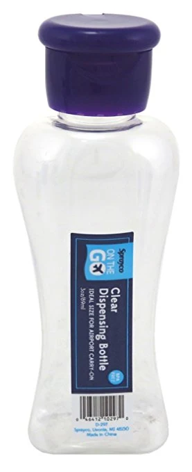 Expertly Made 3OZ CLEAR DISPENSER BOTTLE W CAP World-Class