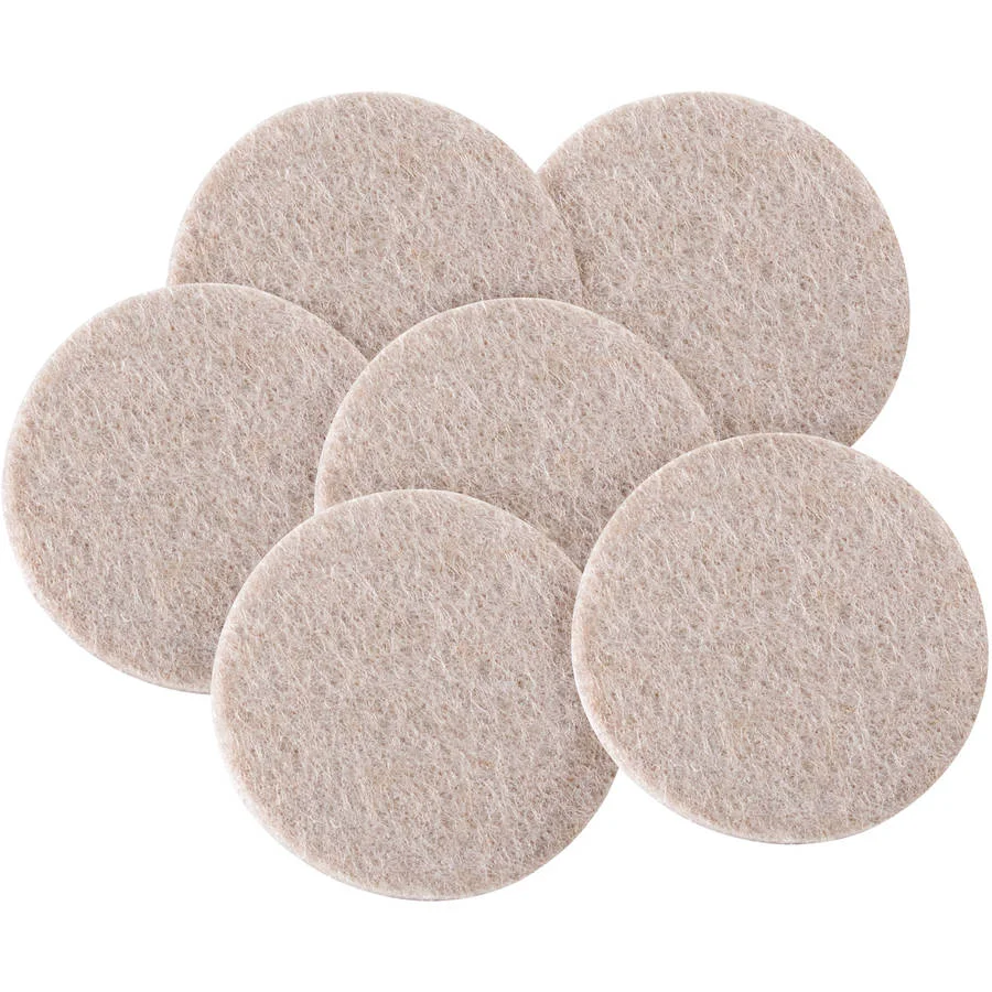 Superior FELT PADS 2 quot RND ADH OAT 6PK High-Quality