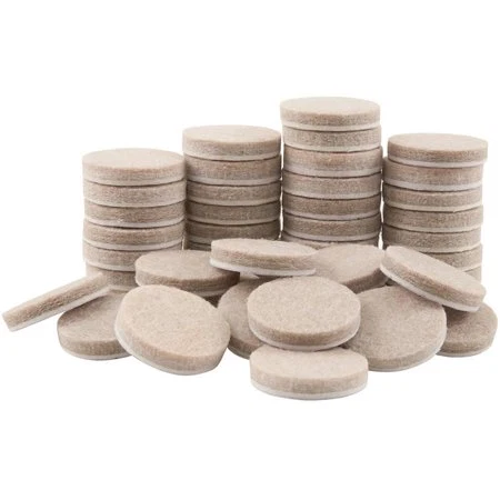 Pure FELT PADS 1 quot RND HD ADH OAT 48PK Relaxed